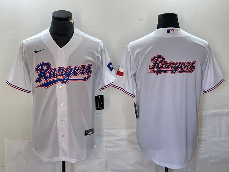 Men Texas Rangers Blank White Game Nike 2023 MLB Jersey style 4->nfl hats->Sports Caps